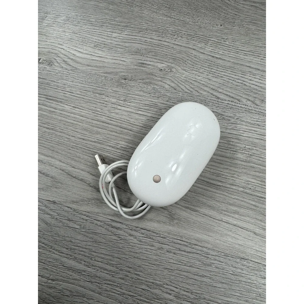 Original Apple Mighty Mouse A1152 EMC No:2058 USB white mouse